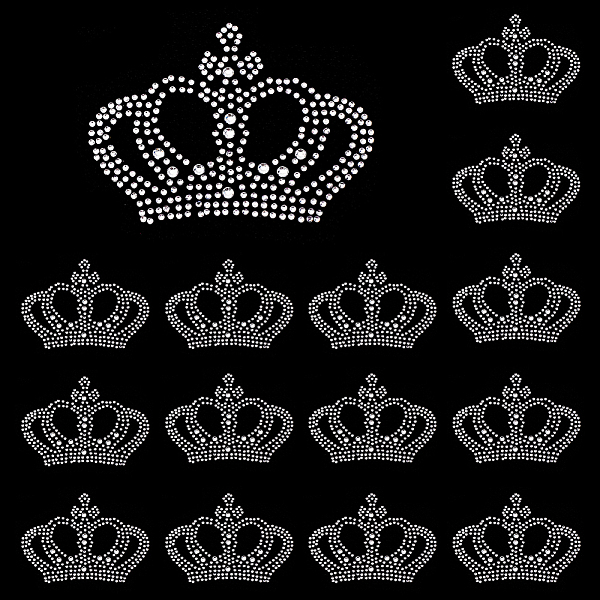 PandaHall FINGERINSPIRE 15 PCS Crown Rhinestone Iron on Transfer Glitter Crystal Crown Pattern Rhinestone Patches Hotfix Rhinestone Patches..., Clear
PandaHall FINGERINSPIRE 15 PCS Crown Rhinestone Iron on Transfer Glitter Crystal Crown Pattern Rhinestone Patches Hotfix Rhinestone Patches..., Clear