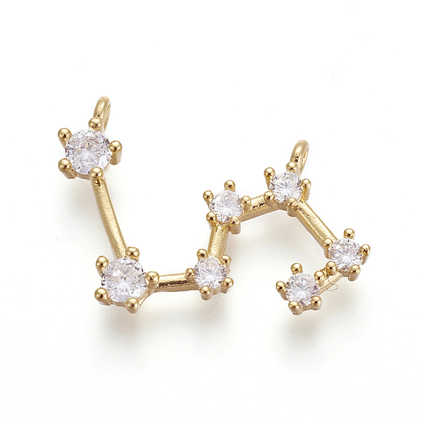PandaHall Brass Micro Pave Cubic Zirconia Pendants, Twelve Constellations, Golden, Leo, 15~16x25x3mm, Hole: 1.5mm Brass+Cubic Zirconia..., Clear
PandaHall Brass Micro Pave Cubic Zirconia Pendants, Twelve Constellations, Golden, Leo, 15~16x25x3mm, Hole: 1.5mm Brass+Cubic Zirconia..., Clear