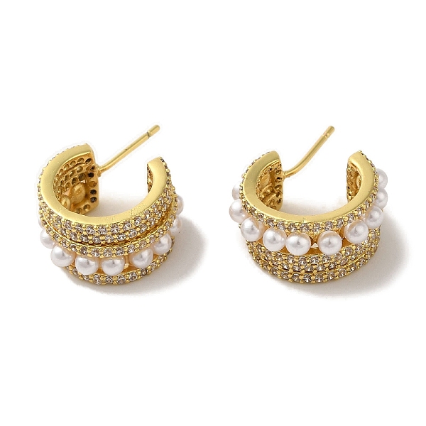 PandaHall Rack Plating Brass Micro Pave Cubic Zirconia Studs Earrings, with Plastic Beads, Long-Lasting Plated, Lead Free & Cadmium Free...
PandaHall Rack Plating Brass Micro Pave Cubic Zirconia Studs Earrings, with Plastic Beads, Long-Lasting Plated, Lead Free & Cadmium Free...