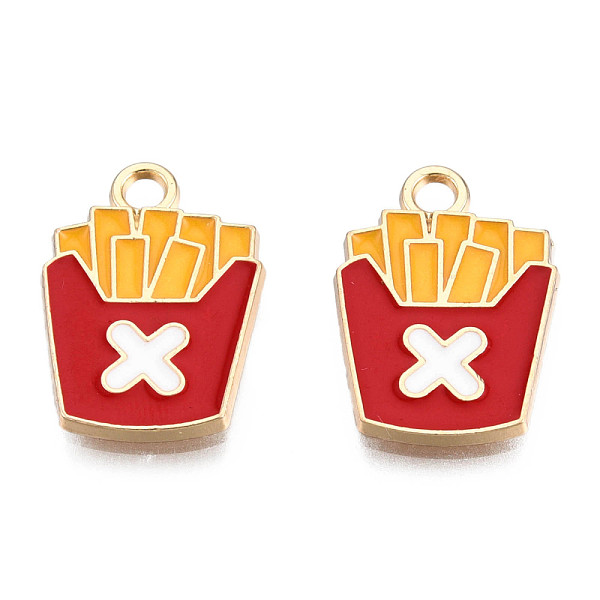 PandaHall Eco-Friendly Zinc Alloy Pendants, with Enamel, Cadmium Free & Nickel Free & Lead Free, Chips, Light Gold, Red, 18x13x2mm, Hole...
PandaHall Eco-Friendly Zinc Alloy Pendants, with Enamel, Cadmium Free & Nickel Free & Lead Free, Chips, Light Gold, Red, 18x13x2mm, Hole...