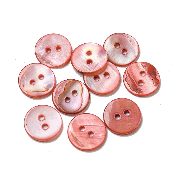 PandaHall Freshwater Shell Buttons, 2-Hole, Flat Round, Tomato, 15x1~2mm, Hole: 1.5~2mm Shell Flat Round Red
PandaHall Freshwater Shell Buttons, 2-Hole, Flat Round, Tomato, 15x1~2mm, Hole: 1.5~2mm Shell Flat Round Red