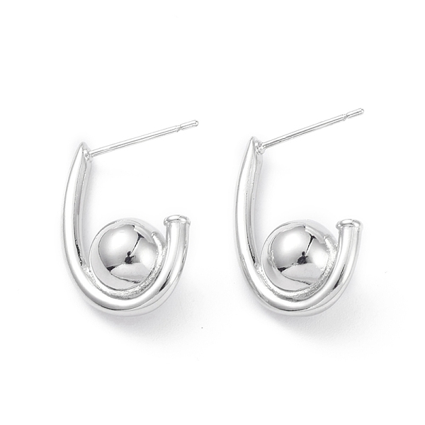 PandaHall Rack Plating Brass Stud Earrings for Women, Long-Lasting Plated, Lead Free & Cadmium Free, Platinum, 19x15x7.5mm, Pin: 0.7mm Brass
PandaHall Rack Plating Brass Stud Earrings for Women, Long-Lasting Plated, Lead Free & Cadmium Free, Platinum, 19x15x7.5mm, Pin: 0.7mm Brass