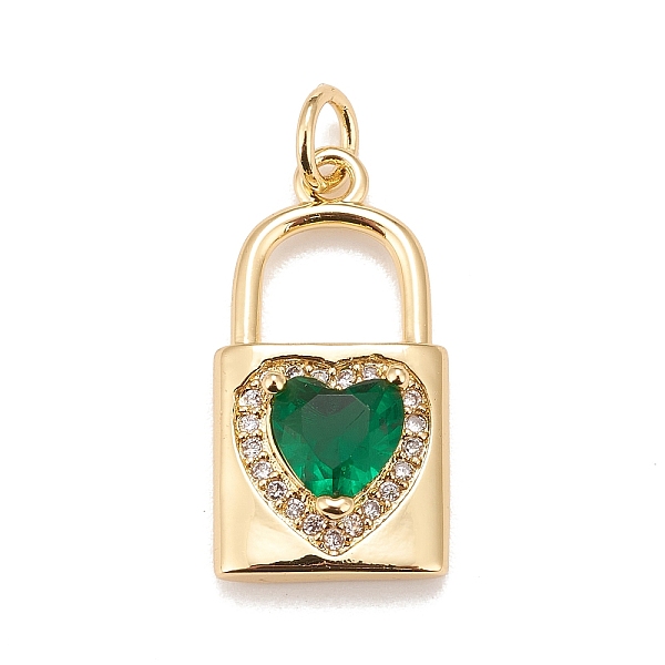 PandaHall Brass Micro Pave Cubic Zirconia Pendants, Real 18K Gold Plated, Lead Free & Cadmium Free, Lock, Dark Green, 20x11x5mm, Hole: 3mm...
PandaHall Brass Micro Pave Cubic Zirconia Pendants, Real 18K Gold Plated, Lead Free & Cadmium Free, Lock, Dark Green, 20x11x5mm, Hole: 3mm...