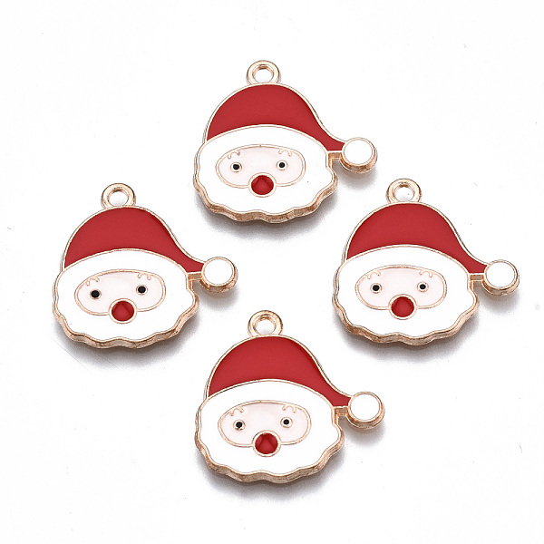 PandaHall Alloy Enamel Pendants, Cadmium Free & Lead Free, Christmas Santa Claus, Light Gold, White, 20x20.5x1.5mm, Hole: 1.6mm Alloy+Enamel...
PandaHall Alloy Enamel Pendants, Cadmium Free & Lead Free, Christmas Santa Claus, Light Gold, White, 20x20.5x1.5mm, Hole: 1.6mm Alloy+Enamel...