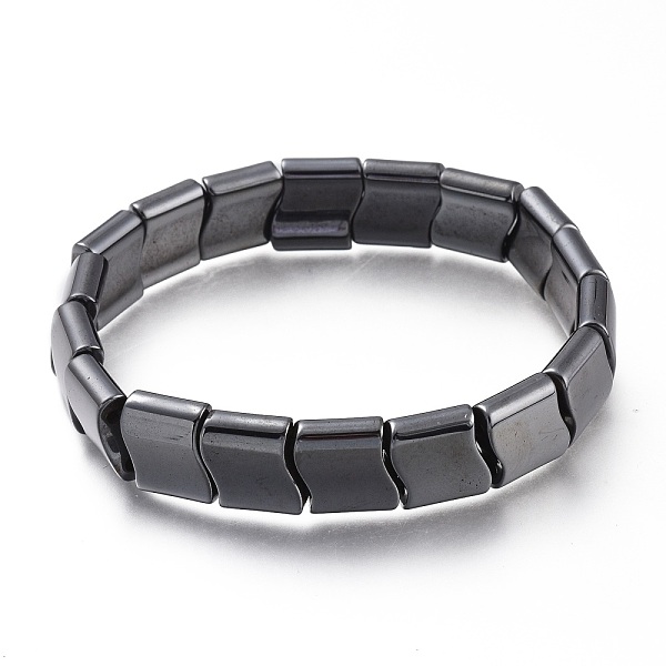 PandaHall Magnetic Synthetic Hematite Beads Stretch Bracelets, Wave, Inner Diameter: 2-3/8 inch(5.9cm) Magnetic Hematite
PandaHall Magnetic Synthetic Hematite Beads Stretch Bracelets, Wave, Inner Diameter: 2-3/8 inch(5.9cm) Magnetic Hematite