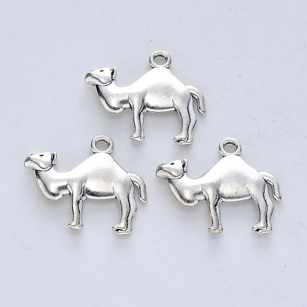 PandaHall Tibetan Style Alloy Pendants, Cadmium Free & Lead Free, Camel Shape, Antique Silver, 19x22.5x3mm, Hole: 1.8mm Alloy Other Animal
PandaHall Tibetan Style Alloy Pendants, Cadmium Free & Lead Free, Camel Shape, Antique Silver, 19x22.5x3mm, Hole: 1.8mm Alloy Other Animal