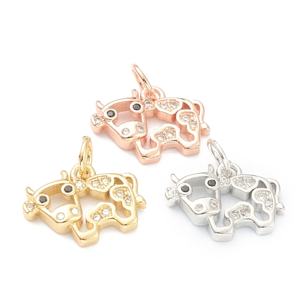 PandaHall Brass Clear Cubic Zirconia Charms, Long-Lasting Plated, with Jump Ring, Cow, Mixed Color, 10x13.5x2.5mm, Hole: 3.5mm Brass+Cubic...
PandaHall Brass Clear Cubic Zirconia Charms, Long-Lasting Plated, with Jump Ring, Cow, Mixed Color, 10x13.5x2.5mm, Hole: 3.5mm Brass+Cubic...