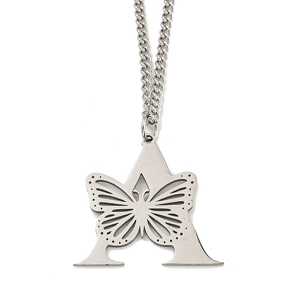 PandaHall 201 Stainless Steel Necklaces, Letter A, 23.74 inch(60.3cm) p: 32.5x34.5x1.3mm 202 Stainless Steel Letter A
PandaHall 201 Stainless Steel Necklaces, Letter A, 23.74 inch(60.3cm) p: 32.5x34.5x1.3mm 202 Stainless Steel Letter A