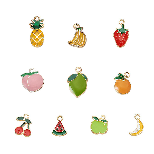 PandaHall Craftdady Alloy Enamel Pendants, Fruits, Light Gold, Mixed Color, 30pcs/set Alloy+Enamel Fruit Multicolor
PandaHall Craftdady Alloy Enamel Pendants, Fruits, Light Gold, Mixed Color, 30pcs/set Alloy+Enamel Fruit Multicolor