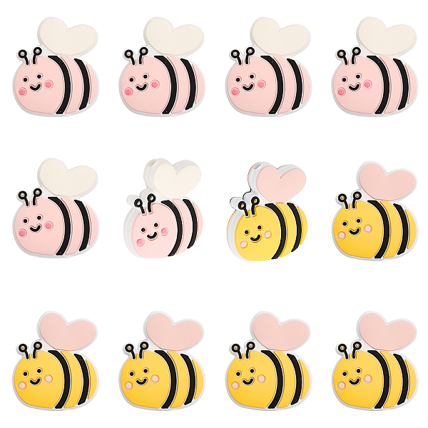 PandaHall CHGCRAFT 12Pcs 2Colors Mini Bee Silicone Beads Pen Beads Silicone Loose Spacer Beads for DIY Necklace Bracelet Earrings Keychain..., Multicolor
PandaHall CHGCRAFT 12Pcs 2Colors Mini Bee Silicone Beads Pen Beads Silicone Loose Spacer Beads for DIY Necklace Bracelet Earrings Keychain..., Multicolor
