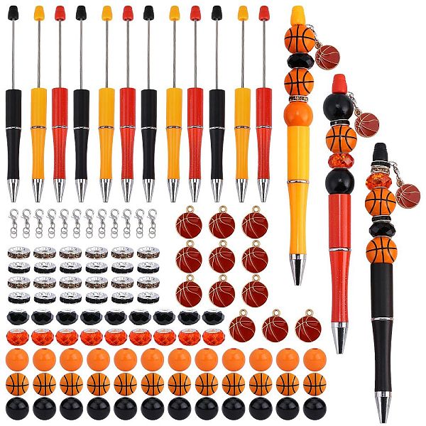 PandaHall DIY Basketball Beadable Pen Making Kit, Including Alloy Clasps, Natural Wood & Glass Round Beads, Plastic Ball-Point Pens, Alloy..., Multicolor
PandaHall DIY Basketball Beadable Pen Making Kit, Including Alloy Clasps, Natural Wood & Glass Round Beads, Plastic Ball-Point Pens, Alloy..., Multicolor