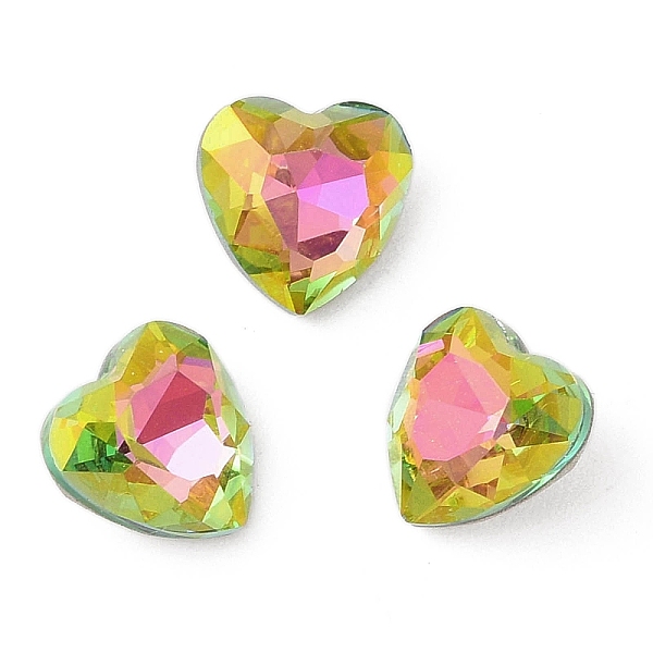 PandaHall Glass Rhinestone Cabochons, Flat Back & Back Plated, Faceted, Heart, Vitrail Rose, 10x10x5mm Glass Rhinestone Heart Pink
PandaHall Glass Rhinestone Cabochons, Flat Back & Back Plated, Faceted, Heart, Vitrail Rose, 10x10x5mm Glass Rhinestone Heart Pink