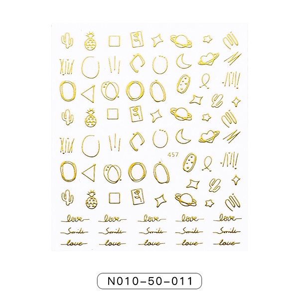 PandaHall Gold Stamping Nail Art Stickers, Self-Adhesive, for Nail Tips Decorations, Moon, 90x77mm Paper Moon
PandaHall Gold Stamping Nail Art Stickers, Self-Adhesive, for Nail Tips Decorations, Moon, 90x77mm Paper Moon