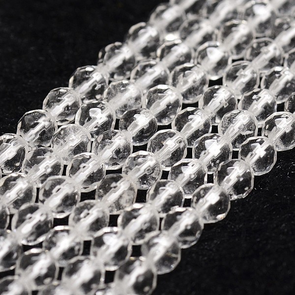 PandaHall Natural Quartz Crystal Beads Strands, Rock Crystal Beads, Faceted, Round, 4mm, Hole: 1mm, about 96pcs/strand, 14.9 inch~15.1 inch..., Clear
PandaHall Natural Quartz Crystal Beads Strands, Rock Crystal Beads, Faceted, Round, 4mm, Hole: 1mm, about 96pcs/strand, 14.9 inch~15.1 inch..., Clear