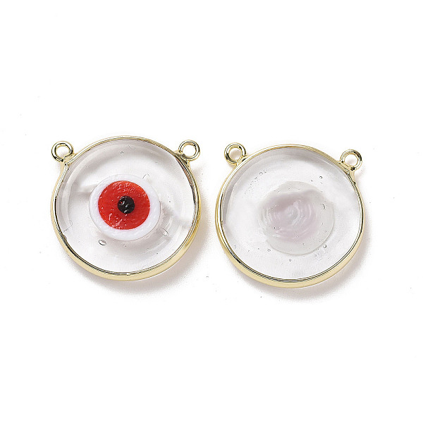 PandaHall Handmade Lampwork Pendants, with Golden Plated Brass Findings, Cadmium Free & Lead Free, Flat Round with Evil Eye, Red...
PandaHall Handmade Lampwork Pendants, with Golden Plated Brass Findings, Cadmium Free & Lead Free, Flat Round with Evil Eye, Red...