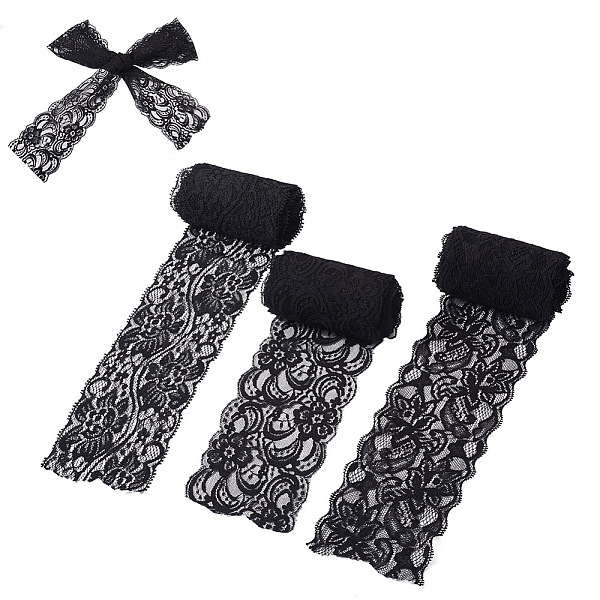 PandaHall Yilisi 5 Yards Elastic Lace Trim, Lace Ribbon For Sewing Decoration and 2 Bag 2 Sizes Polyamide Yarns Stretch Elastic Lace Trim..., Black
PandaHall Yilisi 5 Yards Elastic Lace Trim, Lace Ribbon For Sewing Decoration and 2 Bag 2 Sizes Polyamide Yarns Stretch Elastic Lace Trim..., Black