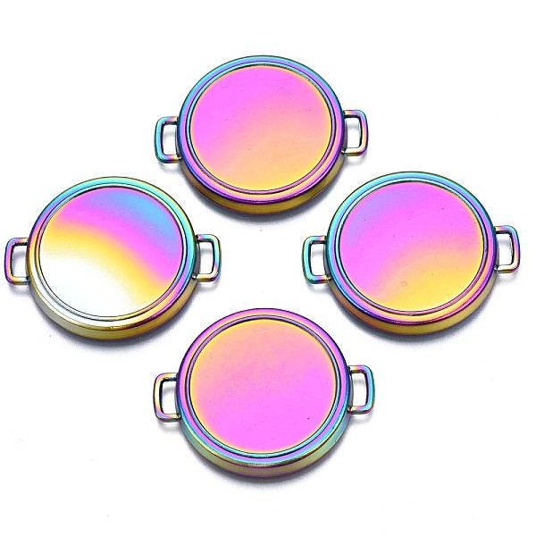 PandaHall Alloy Links Connectors, Cadmium Free & Nickel Free & Lead Free, Pan Shape, Rainbow Color, 34.5x28x3.5mm, Hole: 5x5.5mm Alloy...
PandaHall Alloy Links Connectors, Cadmium Free & Nickel Free & Lead Free, Pan Shape, Rainbow Color, 34.5x28x3.5mm, Hole: 5x5.5mm Alloy...