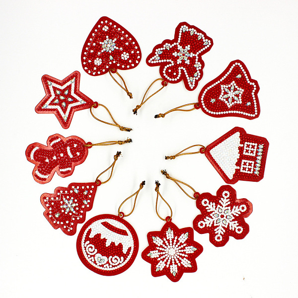 PandaHall DIY Pendant Decorations Resin Diamond Painting Kit, for Christmas Home Decorations, Mixed Color, Pendant: 50~70x70~75mm, 10pcs/set..., Multicolor
PandaHall DIY Pendant Decorations Resin Diamond Painting Kit, for Christmas Home Decorations, Mixed Color, Pendant: 50~70x70~75mm, 10pcs/set..., Multicolor