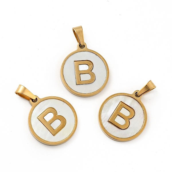 PandaHall Vacuum Plating 304 Stainless Steel with White Shell Pendants, Golden, Flat Round with Letter Charm, Letter.B, 18x16x1.5mm, Hole...
PandaHall Vacuum Plating 304 Stainless Steel with White Shell Pendants, Golden, Flat Round with Letter Charm, Letter.B, 18x16x1.5mm, Hole...