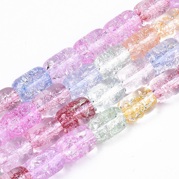 PandaHall Transparent Crackle Glass Beads, Dyed & Heated, Column, Colorful, 10.5x7.5mm, Hole: 1.2mm, about 36pcs/strand, 15.35 inch(39cm)...
PandaHall Transparent Crackle Glass Beads, Dyed & Heated, Column, Colorful, 10.5x7.5mm, Hole: 1.2mm, about 36pcs/strand, 15.35 inch(39cm)...