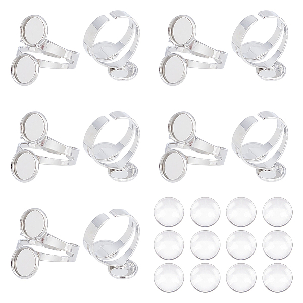 PandaHall Unicraftale DIY Double Blank Dome Finger Ring Making Kit, Including Brass Cuff Rings Components, Glass Cabochons, Stainless Steel...
PandaHall Unicraftale DIY Double Blank Dome Finger Ring Making Kit, Including Brass Cuff Rings Components, Glass Cabochons, Stainless Steel...