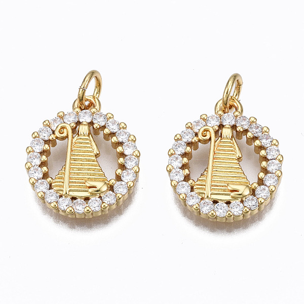 PandaHall Brass Micro Pave Clear Cubic Zirconia Pendants, with Jump Rings, Nickel Free, Ring with Human, Real 16K Gold Plated, 16x13x3mm...
PandaHall Brass Micro Pave Clear Cubic Zirconia Pendants, with Jump Rings, Nickel Free, Ring with Human, Real 16K Gold Plated, 16x13x3mm...
