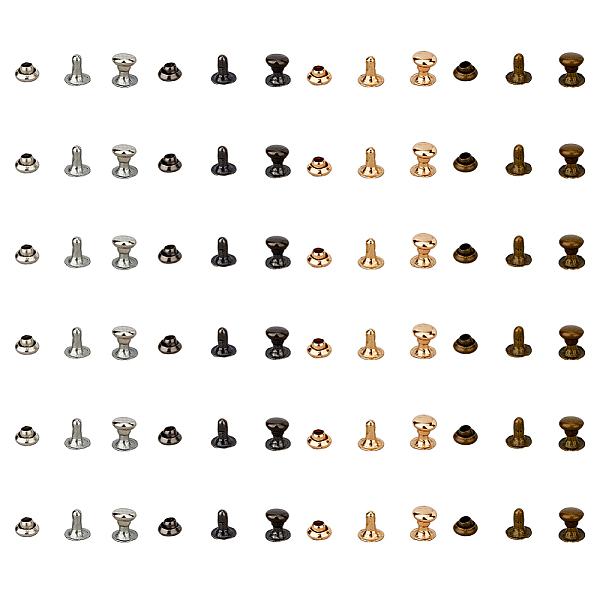 PandaHall SUPERFINDINGS 400 Sets 4 Colors Iron Rivets, Semi-Tublar Rivets, Collision Rivets, Mixed Color, 3x2~3.5mm, 100 sets/color Iron
PandaHall SUPERFINDINGS 400 Sets 4 Colors Iron Rivets, Semi-Tublar Rivets, Collision Rivets, Mixed Color, 3x2~3.5mm, 100 sets/color Iron