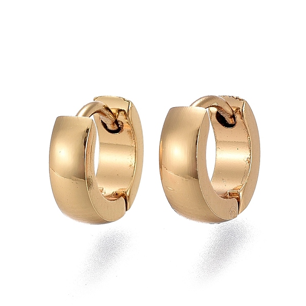 PandaHall 304 Stainless Steel Huggie Hoop Earrings, Ring, Golden, 9.5x10x3mm, Pin: 1mm 304 Stainless Steel Ring
PandaHall 304 Stainless Steel Huggie Hoop Earrings, Ring, Golden, 9.5x10x3mm, Pin: 1mm 304 Stainless Steel Ring