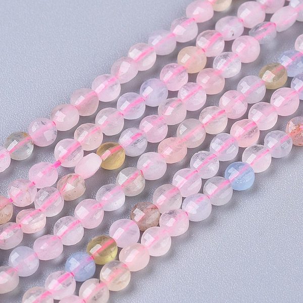 PandaHall Natural Morganite Beads Strands, Grade AAA, Flat Round, Faceted, 4x2.5mm, Hole: 0.7mm, about 108pcs/strand, 15.35 inch(39cm)...
PandaHall Natural Morganite Beads Strands, Grade AAA, Flat Round, Faceted, 4x2.5mm, Hole: 0.7mm, about 108pcs/strand, 15.35 inch(39cm)...
