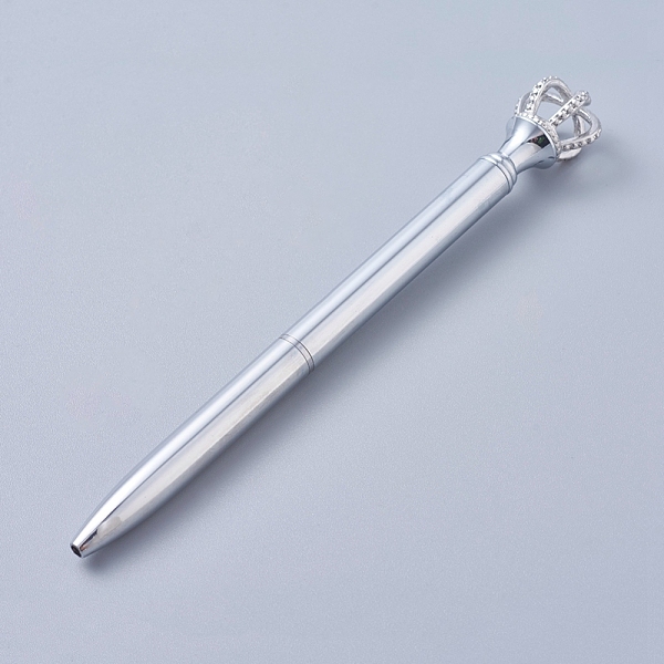 PandaHall Platinum Big Crown Pen, Rhinestones Crystal Turn Retractable Black Ink Ballpoint Pen, Stylish Office Supplies, WhiteSmoke..., White
PandaHall Platinum Big Crown Pen, Rhinestones Crystal Turn Retractable Black Ink Ballpoint Pen, Stylish Office Supplies, WhiteSmoke..., White