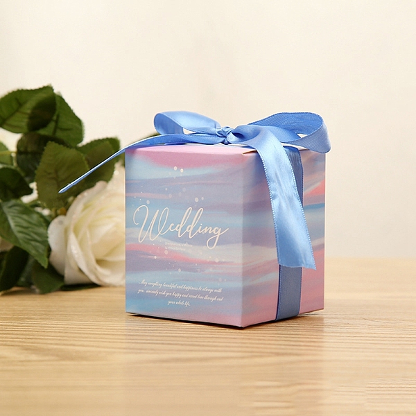 PandaHall Square Fold Paper Candy Boxes, with Ribbon & Word, for Bakery and Baby Shower Gift Packaging, Violet, Finished Product: 8x8x9cm..., Purple
PandaHall Square Fold Paper Candy Boxes, with Ribbon & Word, for Bakery and Baby Shower Gift Packaging, Violet, Finished Product: 8x8x9cm..., Purple
