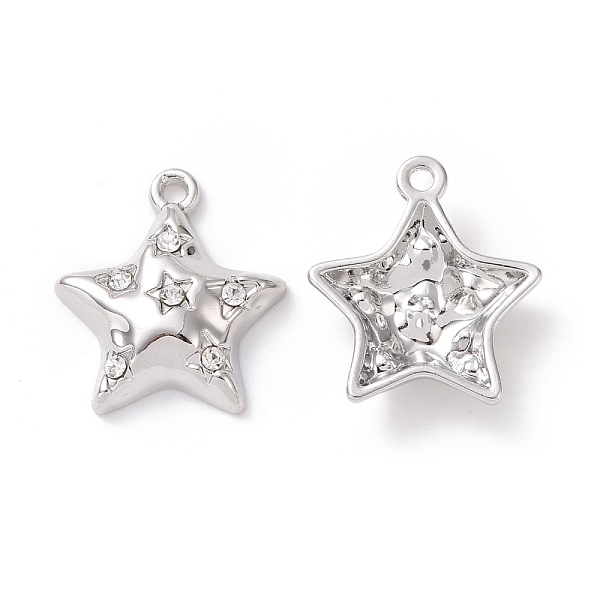 PandaHall Alloy Pendants, with Crystal Rhinestone, Star, Platinum, 19x17x4.5mm, Hole: 1.6mm Alloy+Rhinestone Star Clear
PandaHall Alloy Pendants, with Crystal Rhinestone, Star, Platinum, 19x17x4.5mm, Hole: 1.6mm Alloy+Rhinestone Star Clear