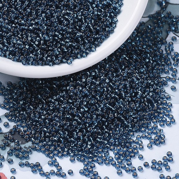 PandaHall MIYUKI Round Rocailles Beads, Japanese Seed Beads, (RR1445) Dyed Silver Lined Blue Zircon, 11/0, 2x1.3mm, Hole: 0.8mm, about...
PandaHall MIYUKI Round Rocailles Beads, Japanese Seed Beads, (RR1445) Dyed Silver Lined Blue Zircon, 11/0, 2x1.3mm, Hole: 0.8mm, about...