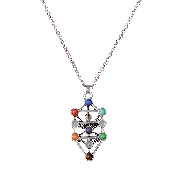 PandaHall Natural & Synthetic Mixed Stone Beaded Pendant Necklace, Chakra Yoga Theme Alloy Jewelry for Women Men, 25.98 inch(66cm), Pendant...
PandaHall Natural & Synthetic Mixed Stone Beaded Pendant Necklace, Chakra Yoga Theme Alloy Jewelry for Women Men, 25.98 inch(66cm), Pendant...