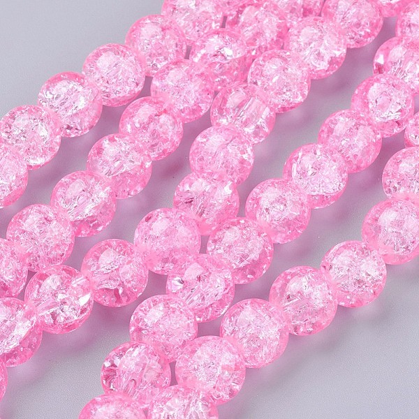 PandaHall 1Strand Hot Pink Transparent Crackle Glass Round Beads Strands, 10mm, Hole: 1.3~1.6mm, about 80pcs/strand, 31.4 inch Glass Round...
PandaHall 1Strand Hot Pink Transparent Crackle Glass Round Beads Strands, 10mm, Hole: 1.3~1.6mm, about 80pcs/strand, 31.4 inch Glass Round...
