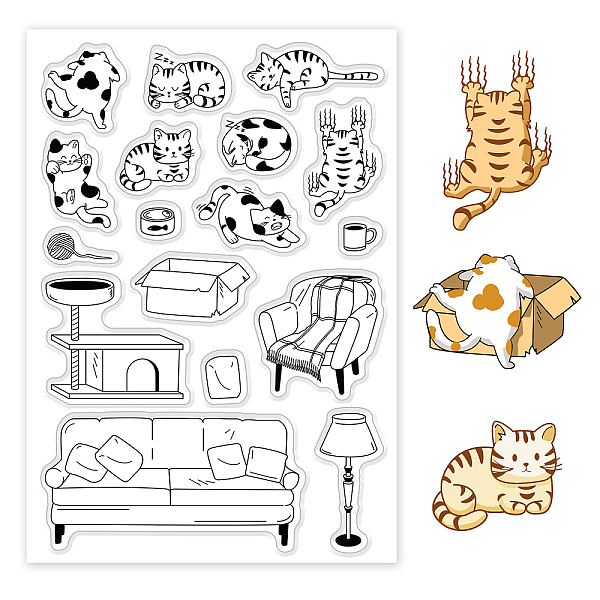 PandaHall GLOBLELANDCat Furniture Clear Stamps Cat Living Cat Sleeping Cats Playing Silicone Clear Stamp Sofa Dresser Chair Furniture Seals...
PandaHall GLOBLELANDCat Furniture Clear Stamps Cat Living Cat Sleeping Cats Playing Silicone Clear Stamp Sofa Dresser Chair Furniture Seals...