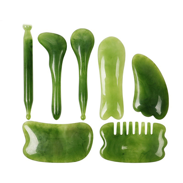 PandaHall Resin Therapy Massage Tool Kit, Including Gua Sha Stick & Pen & Board & Comb, Scraping Massage Tools, Green, 100~125x10~55mm...
PandaHall Resin Therapy Massage Tool Kit, Including Gua Sha Stick & Pen & Board & Comb, Scraping Massage Tools, Green, 100~125x10~55mm...