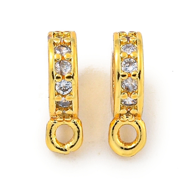 PandaHall Brass Cubic Zirconia Tube Bails, Loop Bails, Long-Lasting Plated, Lead Free & Cadmium Free, Flat Round, Real 18K Gold Plated..., Clear
PandaHall Brass Cubic Zirconia Tube Bails, Loop Bails, Long-Lasting Plated, Lead Free & Cadmium Free, Flat Round, Real 18K Gold Plated..., Clear