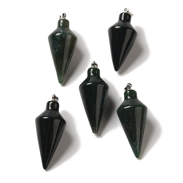 PandaHall Natural Indian Agate Pendants, Cone Charms with Rack Plating Platinum Plated Brass Snap on Bails, 36~36.5x15~15.5mm, Hole...
PandaHall Natural Indian Agate Pendants, Cone Charms with Rack Plating Platinum Plated Brass Snap on Bails, 36~36.5x15~15.5mm, Hole...