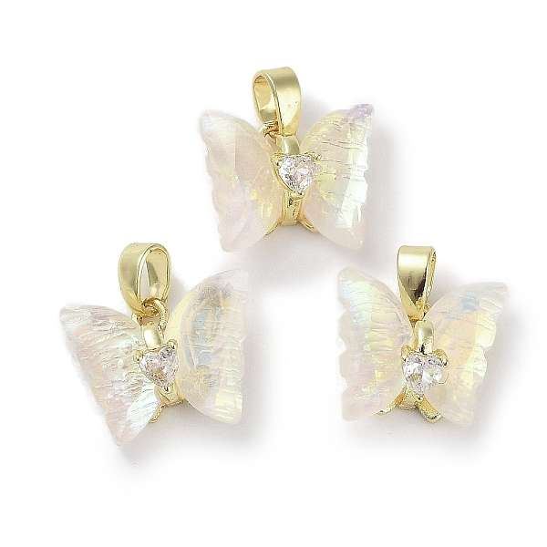 PandaHall Real 18K Gold Plated Rack Plating Brass Micro Pave Cubic Zirconia Pendants, with Resin, Long-Lasting Plated, Cadmium Free & Lead...
PandaHall Real 18K Gold Plated Rack Plating Brass Micro Pave Cubic Zirconia Pendants, with Resin, Long-Lasting Plated, Cadmium Free & Lead...