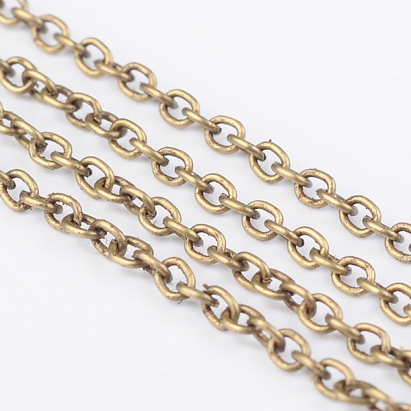 PandaHall Iron Cable Chains, Unwelded, with Spool, Oval, Lead Free & Nickel Free, Antique Bronze, 2x2x0.5mm, about 328.08 Feet(100m)/roll...
PandaHall Iron Cable Chains, Unwelded, with Spool, Oval, Lead Free & Nickel Free, Antique Bronze, 2x2x0.5mm, about 328.08 Feet(100m)/roll...