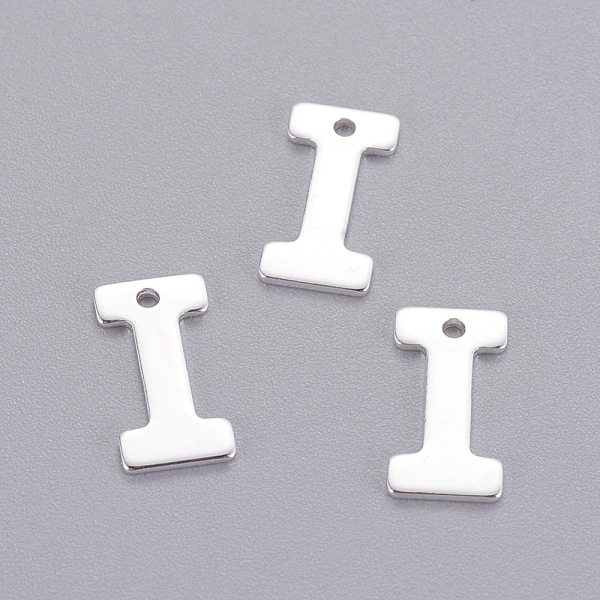 PandaHall 201 Stainless Steel Charms, Letter, Silver Color Plated, Letter.I, 11x5.5x0.7mm, Hole: 1mm 201 Stainless Steel Letter I
PandaHall 201 Stainless Steel Charms, Letter, Silver Color Plated, Letter.I, 11x5.5x0.7mm, Hole: 1mm 201 Stainless Steel Letter I