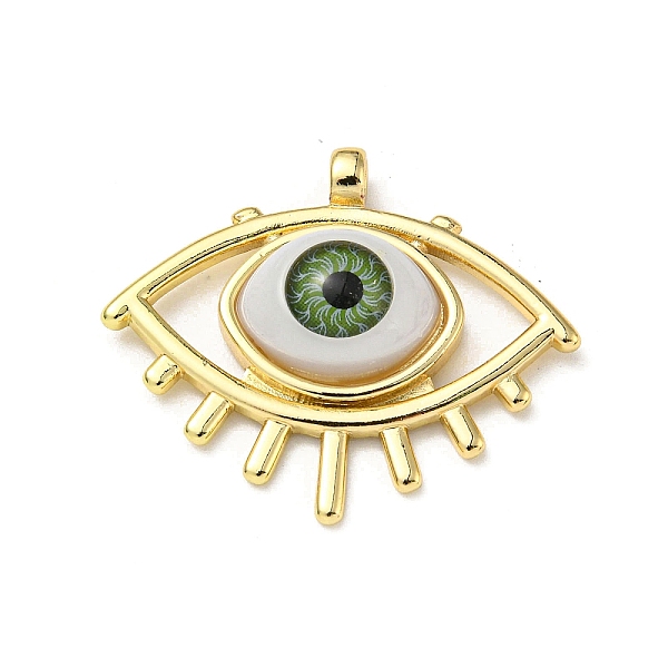 PandaHall Real 18K Gold Plated Brass Pendants, with Acrylic, Evil Eye Charms, Light Green, 26x31x7mm, Hole: 2.5mm Brass+Acrylic Evil Eye
PandaHall Real 18K Gold Plated Brass Pendants, with Acrylic, Evil Eye Charms, Light Green, 26x31x7mm, Hole: 2.5mm Brass+Acrylic Evil Eye