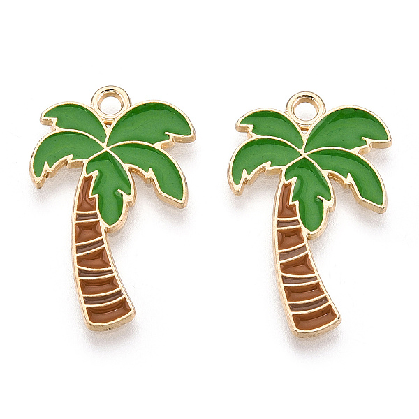 PandaHall Alloy Pendants, with Enamel, Golden, Coconut Tree Charm, Lime Green, 29.5x18x1.5mm, Hole: 2mm Alloy+Enamel Tree
PandaHall Alloy Pendants, with Enamel, Golden, Coconut Tree Charm, Lime Green, 29.5x18x1.5mm, Hole: 2mm Alloy+Enamel Tree