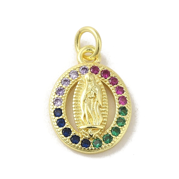PandaHall Brass Micro Pave Cubic Zirconia Pendants, Real 18K Gold Plated, Virgin Mary Pattern Charms, Oval, Colorful, 16x11.5x2.5mm, Hole...
PandaHall Brass Micro Pave Cubic Zirconia Pendants, Real 18K Gold Plated, Virgin Mary Pattern Charms, Oval, Colorful, 16x11.5x2.5mm, Hole...