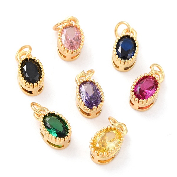 PandaHall Real 18K Gold Plated Brass Inlaid Cubic Zirconia Charms, with Jump Ring, Long-Lasting Plated, Oval, Mixed Color, 9.5x5x4mm, Jump..., Multicolor
PandaHall Real 18K Gold Plated Brass Inlaid Cubic Zirconia Charms, with Jump Ring, Long-Lasting Plated, Oval, Mixed Color, 9.5x5x4mm, Jump..., Multicolor