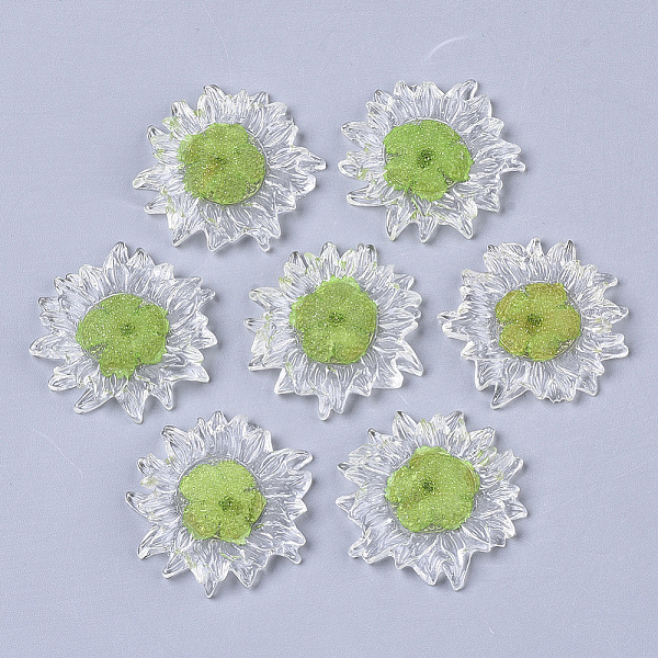 PandaHall Transparent Clear Epoxy Resin Cabochons, with Dried Flower Inside, Flower, Yellow Green, 32~35x6mm Epoxy Resin Flower Green
PandaHall Transparent Clear Epoxy Resin Cabochons, with Dried Flower Inside, Flower, Yellow Green, 32~35x6mm Epoxy Resin Flower Green