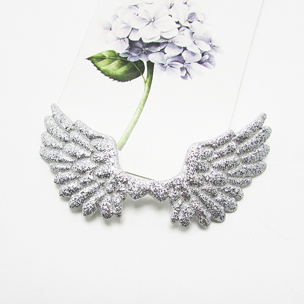 PandaHall Cloth Embossing Wings, with Glitter Powder, Decorate Accessories, Silver, 30x75x1mm Cloth Wing Silver
PandaHall Cloth Embossing Wings, with Glitter Powder, Decorate Accessories, Silver, 30x75x1mm Cloth Wing Silver