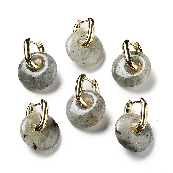 PandaHall Rack Plating Brass Hoop Earrings, with Natural Labradorite, Long-Lasting Plated, Cadmium Free & Lead Free, Donut/Pi Disc, 27mm...
PandaHall Rack Plating Brass Hoop Earrings, with Natural Labradorite, Long-Lasting Plated, Cadmium Free & Lead Free, Donut/Pi Disc, 27mm...