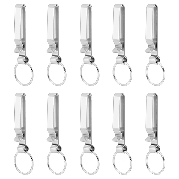 PandaHall Unicraftale 10Pcs Stainless Steel Keychain with Security Belt Clip, Stainless Steel Color, 77mm Stainless Steel Others
PandaHall Unicraftale 10Pcs Stainless Steel Keychain with Security Belt Clip, Stainless Steel Color, 77mm Stainless Steel Others
